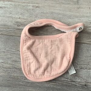 Cloud Island Soft Pink Baby Bib